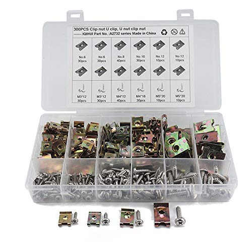 Eighosee 300 StüCke Bronze Tone Spring Metall Clip Auto Befestigungs Clips Muttern Auto TüR Verkleidung Schraube Base U-Type Clips Eighosee 300 StüCke Bronze Tone Spring Metall Clip Auto Befestigungs Clips Muttern Auto TüR Verkleidung Schraube Base U-Type Clips von Eighosee
