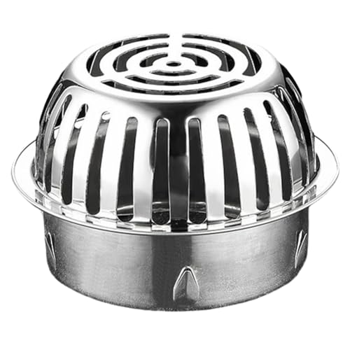 Eighosee 304 Edelstahl-Bodenablaufabdeckung für Dachbalkon-Kanalisationsfilter, Dachrinne, Abflussrohr, Antiblockier-Netzabdeckung, C von Eighosee