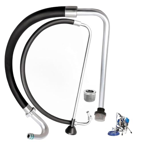 Eighosee 390 395 490 495 595 Airless-Farbspritzgerät, Saugnapfschlauch und Nachlaufleitungssatz für T300 500 Airless-Farbspritzgerät von Eighosee
