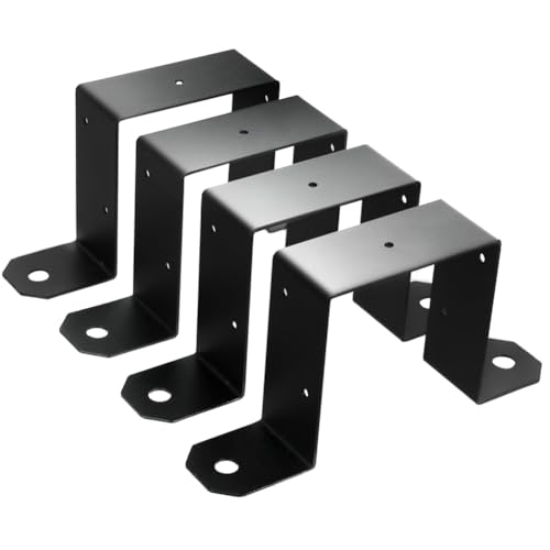 Eighosee 4er-Set Strap-Post-Befestigungsschellen U-Halterung, Halterungen für Metallpfosten von Eighosee