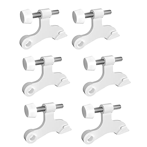 Eighosee 6-Teiliger Scharnierstift, WeißEr TüRstopper, Verstellbares Hochleistungsscharnier mit Gummipuffer, Um Potenzielle SchäDen ein der Wand zu Reduzieren Eighosee 6-Teiliger Scharnierstift, WeißEr TüRstopper, Verstellbares Hochleistungsscharnier mit Gummipuffer, Um Potenzielle SchäDen ein der Wand zu Reduzieren von Eighosee