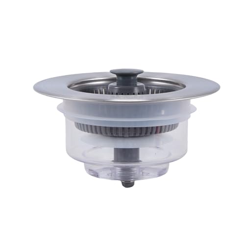 Eighosee Geruchsfilter für Küchenspüle, Abflusssieb mit Bounce Core Aus Edelstahl, Abflusssieb für Küchenspüle von Eighosee