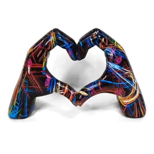 Eighosee Gesten-Dekoration, Liebesfinger-Statue Modern, Personalisierte Finger-Heimdekoration B von Eighosee