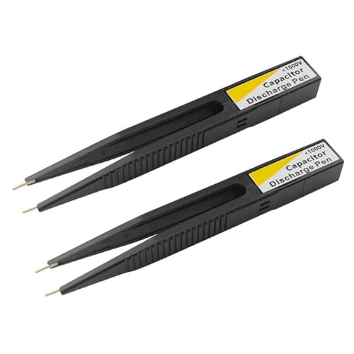 Eighosee Kondensator-Entladestift, Schnelle Entladung, Hochspannung 1000 V, Reparaturwerkzeug, Entlader für Elektronische, Intelligent, 2 Stück von Eighosee