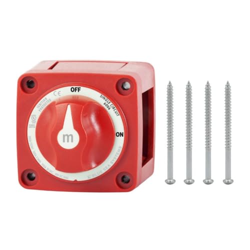 Eighosee Mini-Schalter zum Ein-/Ausschalten Von Booten, 12–48 V, 100–300 A, Batterieschalter, Trennschalter, Drehbar, Langlebig, Einfach zu Installieren, Einzelstromkreis Eighosee Mini-Schalter zum Ein-/Ausschalten Von Booten, 12–48 V, 100–300 A, Batterieschalter, Trennschalter, Drehbar, Langlebig, Einfach zu Installieren, Einzelstromkreis von Eighosee