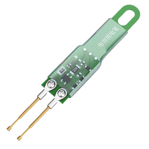 Eighosee Neuer Kondensator-Entladestift, Schnelle Entladung, 5000 UF Kondensator-Entladewerkzeug mit LED-Anzeige, Elektronische Reparatur von Eighosee