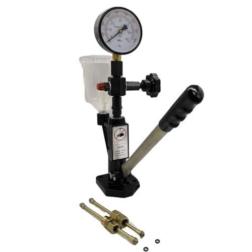 Eighosee S60H Einspritzdüsenprüfgerät 0-60MPA Ölpumpe Einspritzdüsenprüfer Einspritzdüsendetektor von Eighosee