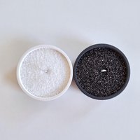Balance Sand-Wachs-Kerzen | Set Yan Yang Perlenwachskerzen Weiß Und Schwarz Harmonie von EightPlusE