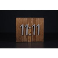 Twin Flame Holzschild | 1111 Freistehender Schreibtisch & Regal Dekor von EightPlusE