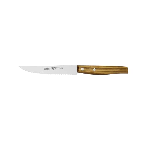 EIKASO 3071222-110 Steakmesser mit Welle, Holzgriff, 12cm Klinge von EIKASO