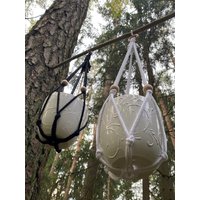 Makramee Blumenampel Ohne Quaste/Topfdurchmesser 12-25 cm/Hänge-Blumenampel/Pflanzenhalter Groß/Einfach Makramee Blumenampel Ohne Quaste/Topfdurchmesser 12-25 cm/Hänge-Blumenampel/Pflanzenhalter Groß/Einfach von Eilascrafts