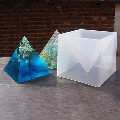 Silikon-Form, Pyramide 15cm DIY Ornament Dekoration Schimmel Epoxy Farbe Feine Farbe Creme Getrocknete Blume Schimmel von Eillybird