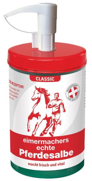 Eimermachers Pferdesalbe 1000ml Dose mit Dosierpumpe, Original West... von Eimermacher