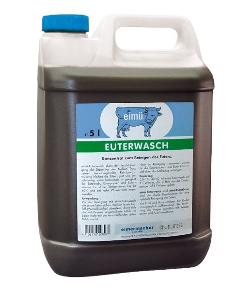 eimü Euterwasch 5 Liter, Konzentrat zur desinfizierenden Reinigung ... von Eimü