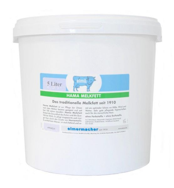 eimü Hama Melkfett 5 Liter, mit Hamamelis, zur Euterpflege bei Rind... von Eimü