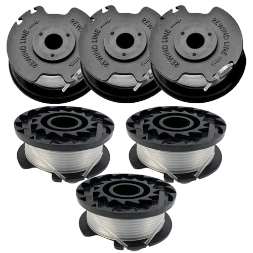 6 Stück Fadenspule Trimmerspule Für Einhell GE-CT 18/28 Li, 18/28 Li TC, 18/260 Li, Ersatzfadenspule für Einhell Ersatzfadenspule TLE-03 von Eimuweip
