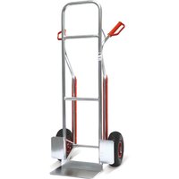 Alu-Sackkarre BASIC mit Gleitkufen, TK 150 kg, Schaufel BxT 310 x 210 mm von Basic