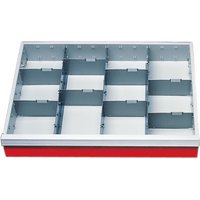 Trennwand-Einsatz Bedrunka+Hirth, Breite 680 mm, für Frontenhöhe 100 mm von Bedrunka+Hirth