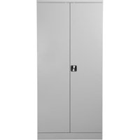 Flügeltürschrank BASIC, HxBxT 1.950 x 925 x 420 mm, lichtgrau von Basic