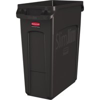 Wertstoffsammler Rubbermaid Slim Jim® mit Lüftungskanälen, 60 l, braun von Rubbermaid®