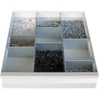 Schubladeneinteilung für PAVOY Schränke mit Gleitführung, 6 STW, für Frontenhöhe 100 mm Schubladeneinteilung für PAVOY Schränke mit Gleitführung, 6 STW, für Frontenhöhe 100 mm von Pavoy