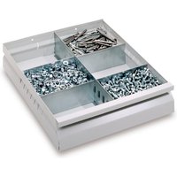 Schubladeneinteilung für PAVOY Schränke mit Rollenführung, 4 STW, für Frontenhöhe 100 mm Schubladeneinteilung für PAVOY Schränke mit Rollenführung, 4 STW, für Frontenhöhe 100 mm von Pavoy