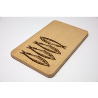 Frühstücksbrett "Sprotte" Aus Massiver Buche von EinHausAmWald