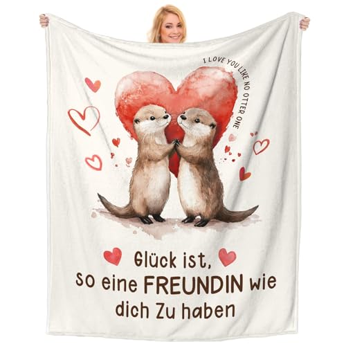 Einanmut Geschenk Freundin Geburtstag, Beste Freundin Geschenke, Decke Geschenk Beste Freundin, Valentinstag Freundin Geschenk für Sie 157x132CM von Einanmut