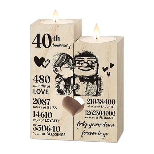 Geschenk zum 40. Hochzeitstag für Ehefrau, Ehemann von Einanmut