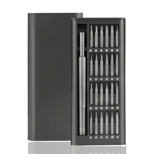 24-in-1 kleine Präzisions-Schraubendreher-Set, hergestellt aus Premium S2 Stahl, Professional Mini Magnetic Repair Tool Set, für Schmuck, Uhr, Phone, Brillenreparatur Klein Brillen Reparaturset von Einaus