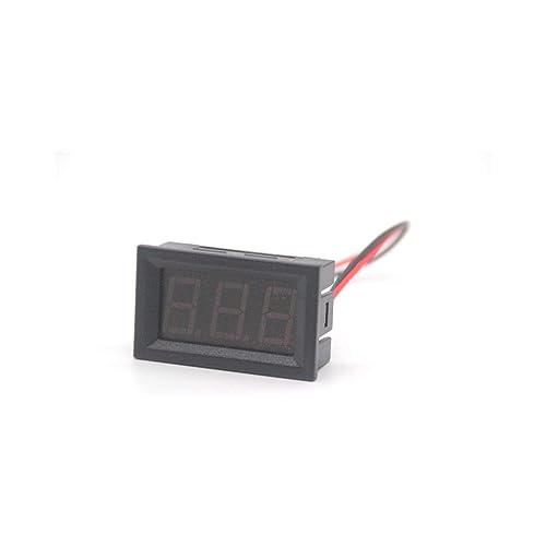 LED DC Voltmeter DC5V-40V 12V 24V Digitales Voltmeter mit anzeige Rot Hohe Präzision Stabile Leistung Digitalanzeige Zweileiter Digitalmeter Spannungsanzeige Display 12V / 24V von Einaus