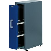 Einbauschrank mit Auszug für Werkbank, TK 300 kg, blau von Jungheinrich PROFISHOP