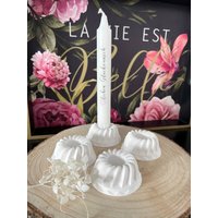 Gugelhupf Kerzenständer L Stabkerzenhalter Kerzenhalter Weiß Geburtstag Geschenk von EineFreudeMachen