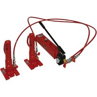 JUNG Hydraulik-Hebeset JSET 10/2, 2 x Hebegerät TK 2 x 5.000 kg, 2 x Schlauch Länge 2.000 mm, 1 x Handpumpe von Jung