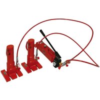 JUNG Hydraulik-Hebeset JSET 20/3, 2 x Hebegerät TK 2 x 10.000 kg, 2 x Schlauch Länge 3.000 mm, 1 x Handpumpe von Jung