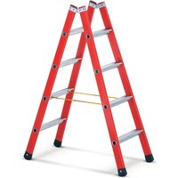 ZARGES GFK-/Alu-Breitsprossenleiter, 2-seitig begehbar, Standhöhe 1,10 m von ZARGES