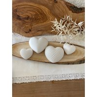 Deko Herzen/Kleinigkeit Mitbringsel Weiß von EinfachHerzlich