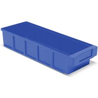Regalkästen ohne Sichtöffnung, BxT 152 x 400 mm, blau von LA-KA-PE