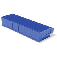 Regalkästen ohne Sichtöffnung, BxT 152 x 500 mm, blau von LA-KA-PE