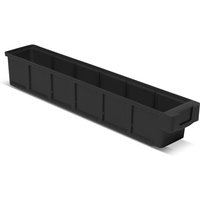 Regalkästen ohne Sichtöffnung, BxT 93 x 500 mm, grau von LA-KA-PE