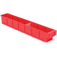 Regalkästen ohne Sichtöffnung, BxT 93 x 600 mm, rot von LA-KA-PE