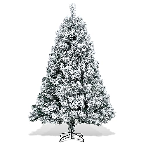 EINFEBEN Künstlicher Weihnachtsbaum mit Schnee, 180cm Christbaum mit 860 Spitzen PVC, Automatischer Tannenbaum mit Metallständer, Schwer Entflammbar EINFEBEN Künstlicher Weihnachtsbaum mit Schnee, 180cm Christbaum mit 860 Spitzen PVC, Automatischer Tannenbaum mit Metallständer, Schwer Entflammbar von Einfeben