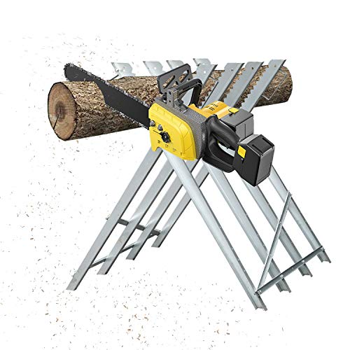Einfeben Sägebock Metall 81x80x80cm verzinkt 150kg Sägegestell Holzsägebock Säge Kettensägebock Holzbock für kettensägen von Einfeben