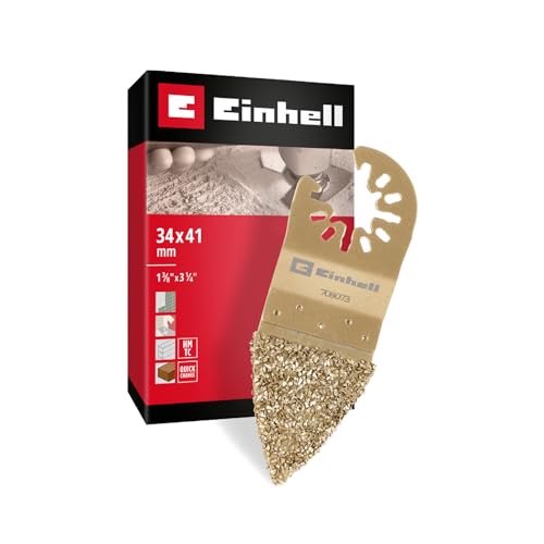 Original Einhell Hartmetall-Fingerraspel 34mm (Kompakte Form, Hartmetallbestreuung, Open Back Schnellwechselfunktion, Geeignet für Multitools) von Einhell Accessories