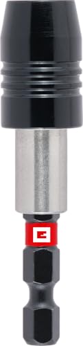 Original Einhell Impact-Schnellwechselbithalter mit 1/4" E 6.3 Schaft, 65 mm (Chrom Vanadium, Torsionszone, Edelstahlhülse, Schnellwechselmechanismus) von Einhell