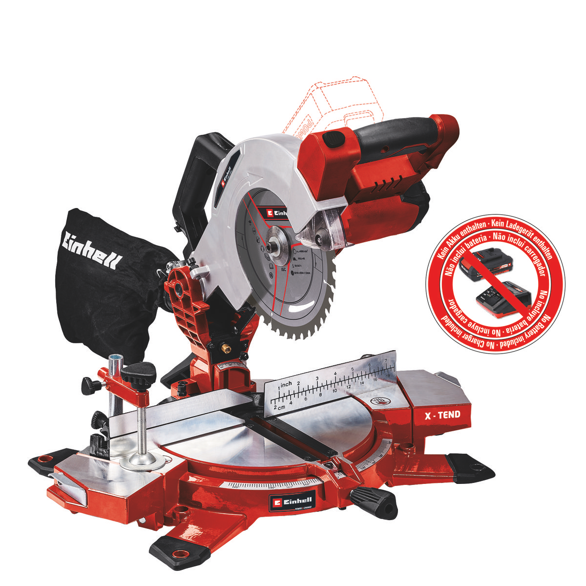 Einhell Akku-Kappsäge TE-MS 18/210 Li-Solo 4300890 von Einhell Germany AG