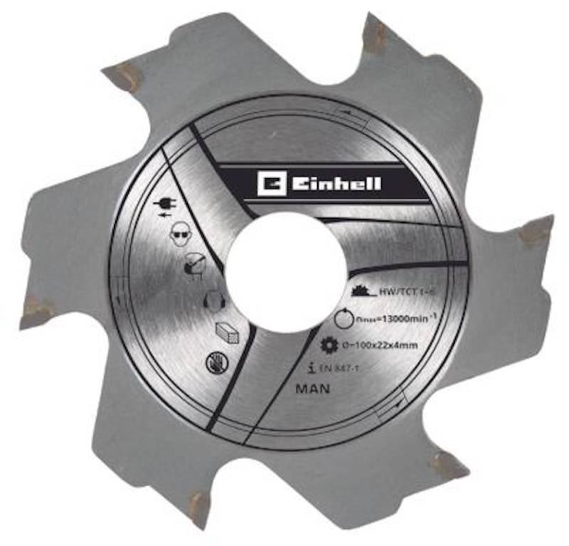 Einhell Flachdübelfräsen-Zubehör Fräserblatt 100x22x4,0 mm 6Z. 49758941 von Einhell Germany AG