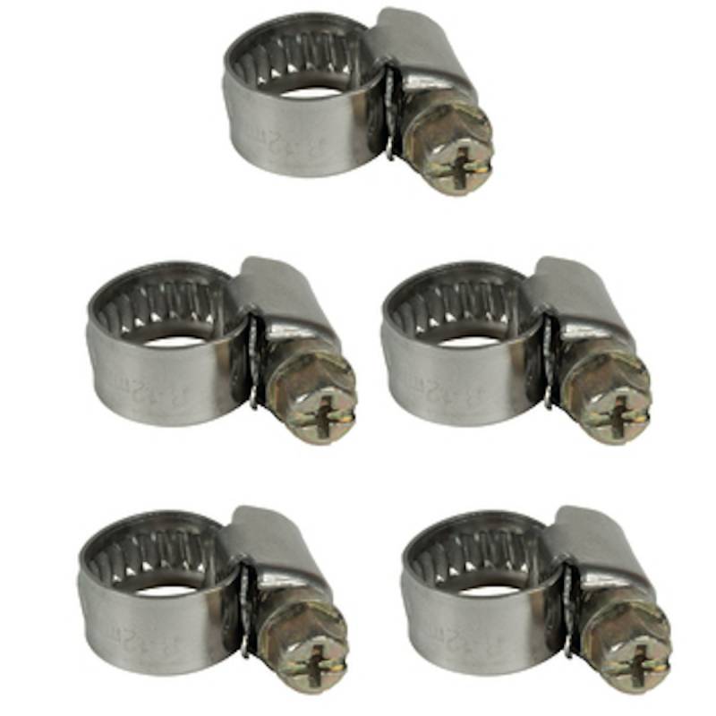 Einhell Kompressoren-Zubehör Schellen-Set, 8-12 mm, 5 Stück 4139670 von Einhell Germany AG