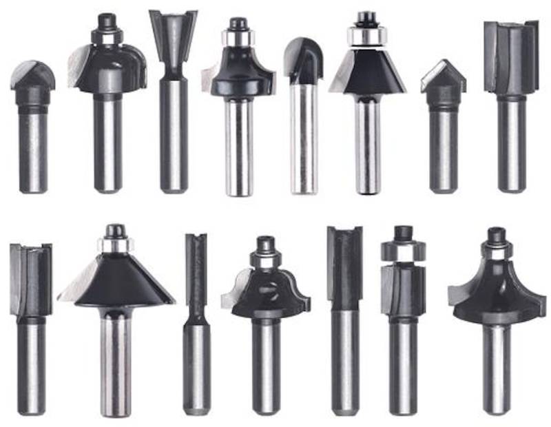 Einhell Oberfräsen-Zubehör Fräsersatz 8 mm 15 tlg. 49757291 von Einhell Germany AG