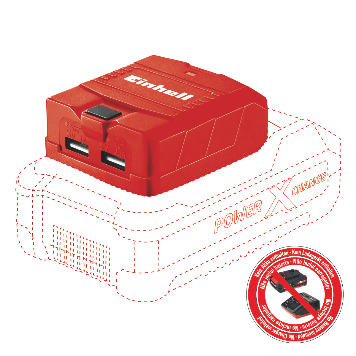 Einhell USB-Akku-Adapter TE-CP 18 Li USB-Solo 4514120 von Einhell Germany AG